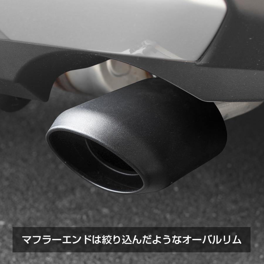 日産 ジューク マフラーカッター マッドブラック ステンレス製 