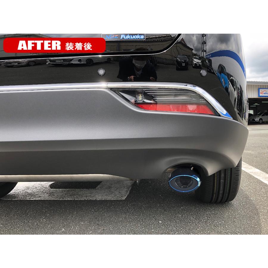 新型ハリアー 80系 パーツ マフラーカッター シングル ストレート