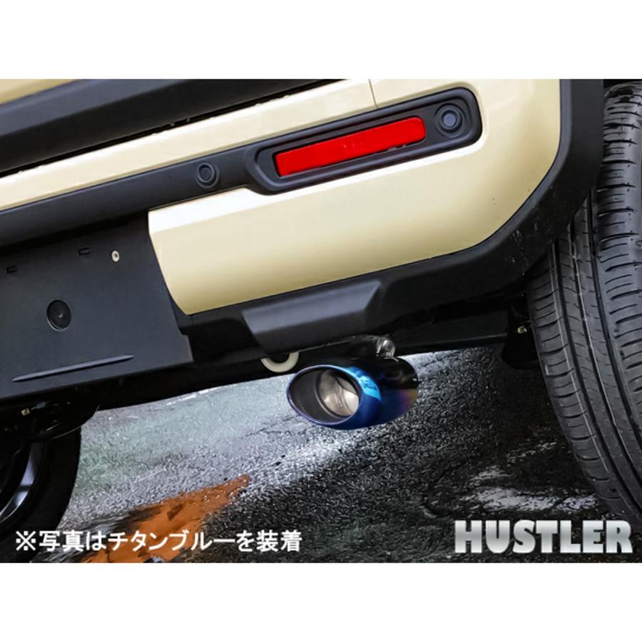 新型 ハスラー MR52S MR92S マフラーカッター シングル 下向き