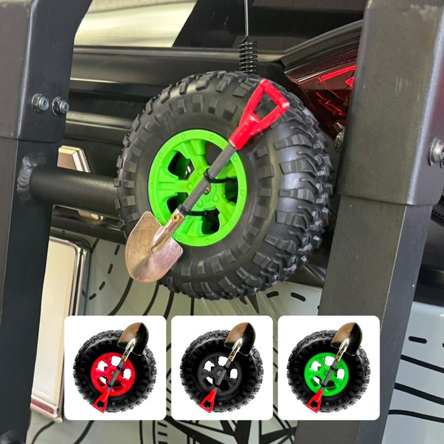 ミニチュア スペアタイヤ 背面スコップ カーアクセサリー オフロード