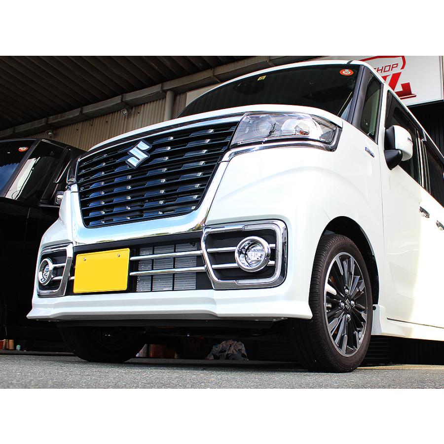 スペーシア カスタム MK53S ベース MK33V メッキ フォグ&グリル