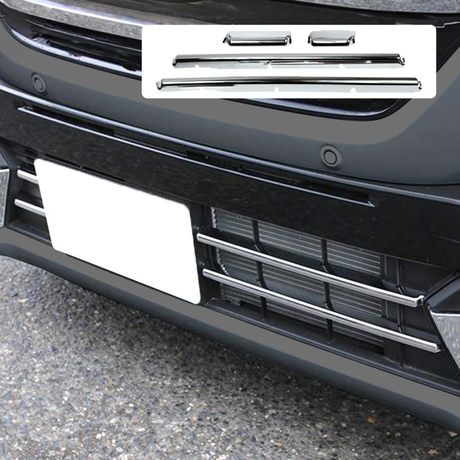 新型 スペーシアカスタム MK94S MK54S ロアグリルガーニッシュ 4P