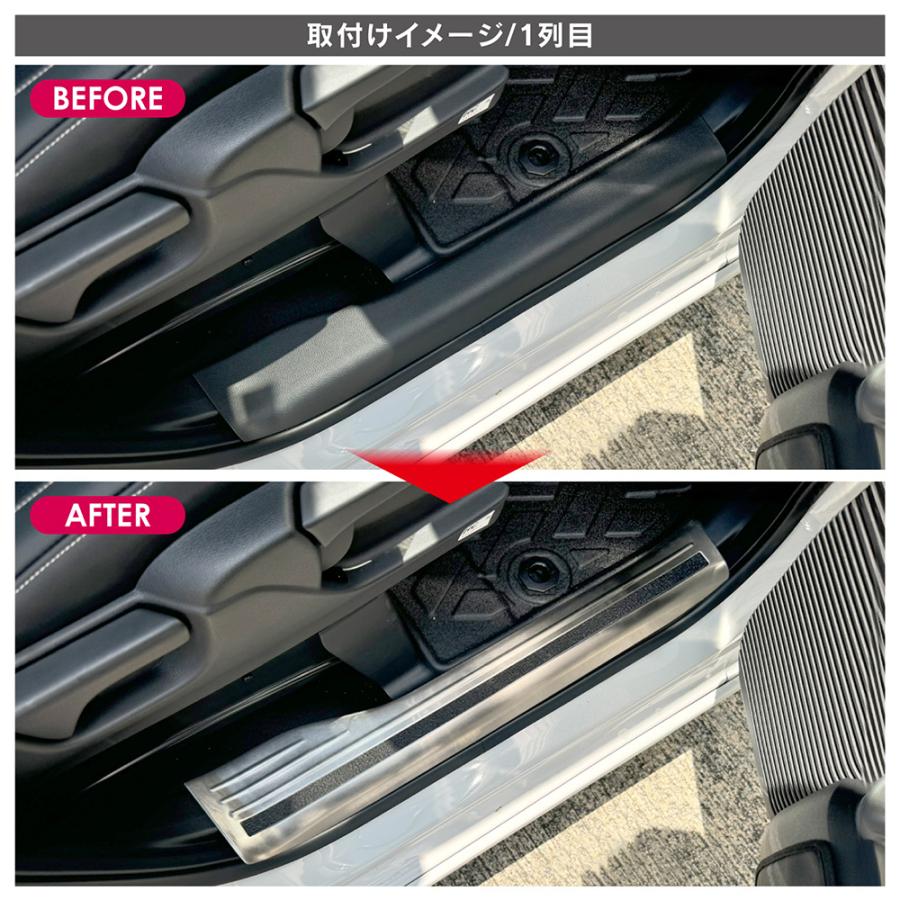 新型 N-BOX NBOX カスタム JF5 JF6 アクセサリー スカッフプレート