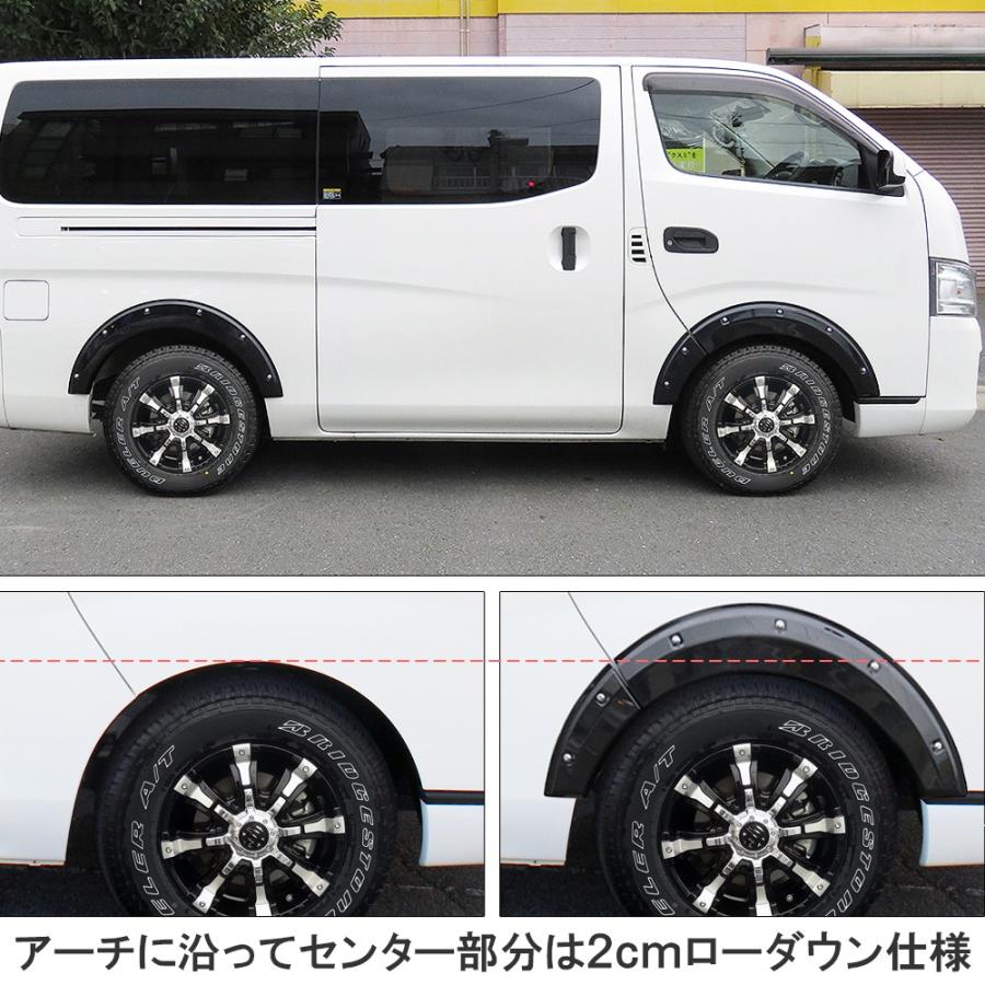 NV350 キャラバン オーバーフェンダー キット 6P 塗装済み NV350 キャラバン オーバーフェンダー キット 6P 塗装済み