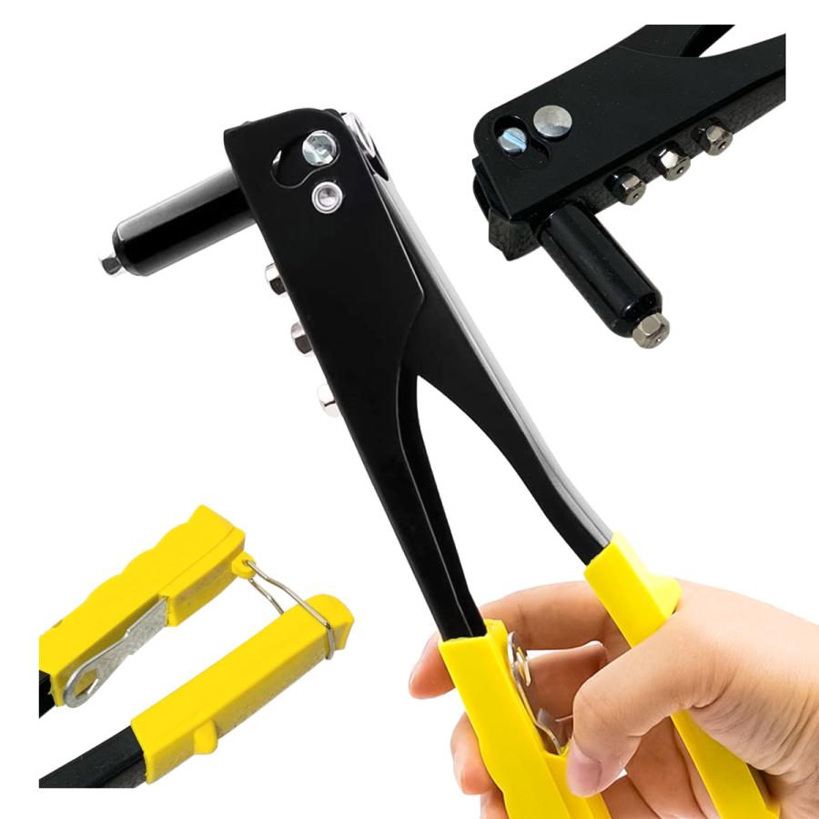ハンドリベッター 工具 DIY ツール ネジ ボルト 接続 固定 接合 手動 片手式 鉄板 |  | 04