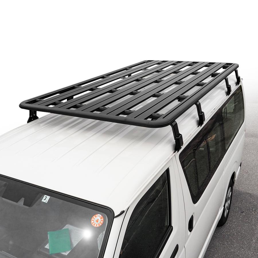 汎用 ルーフキャリア ルーフラック アルミ製 フラットタイプ 2750mm×1450mm おしゃれ カスタム パーツ 車中泊 外装