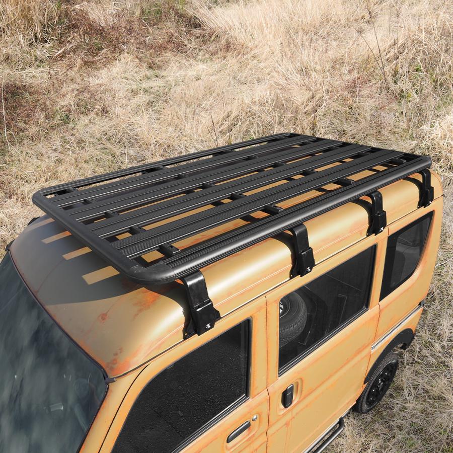 汎用 ルーフキャリア ルーフラック アルミ製 フラットタイプ 2120mm×1250mm おしゃれ カスタム パーツ 車中泊 外装