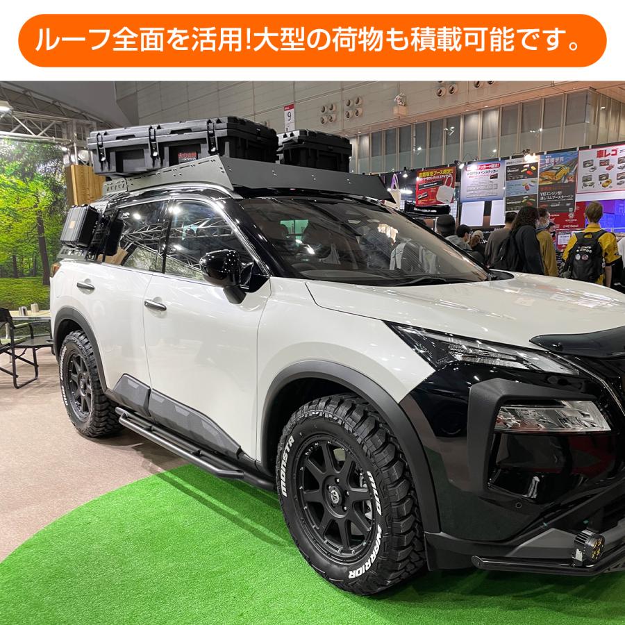 エクストレイル T33 ルーフキャリア ルーフラック アルミ製 カスタム 
