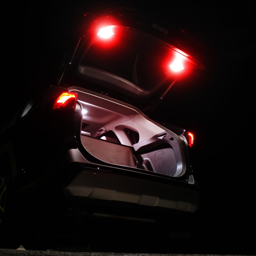 RAV4 50系 LED ラゲッジランプ 増設キット ホワイト レッド ルーム
