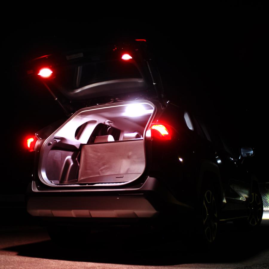 RAV4 50系 LED ラゲッジランプ 増設キット ホワイト レッド ルーム