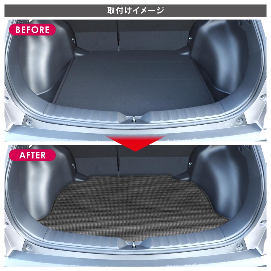 カローラクロス 防水 ラゲッジマット ロールアップ可能 シート カバー
