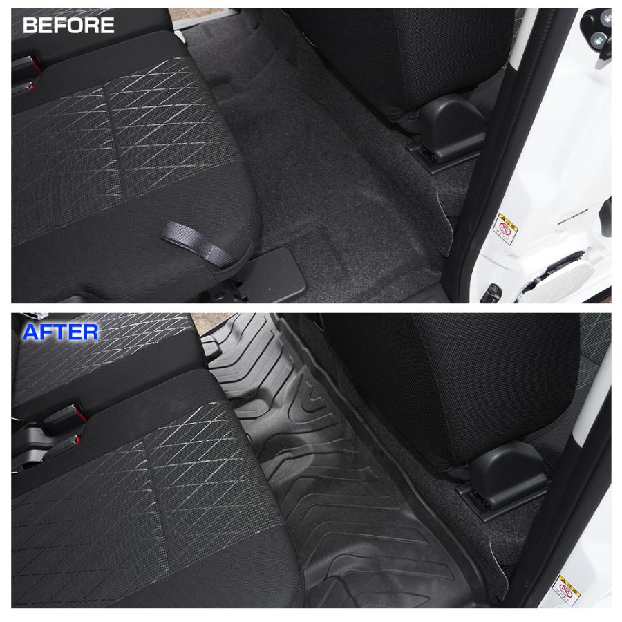 ハイゼットカーゴ 700系 4D フロアマット 2列目用 セカンド