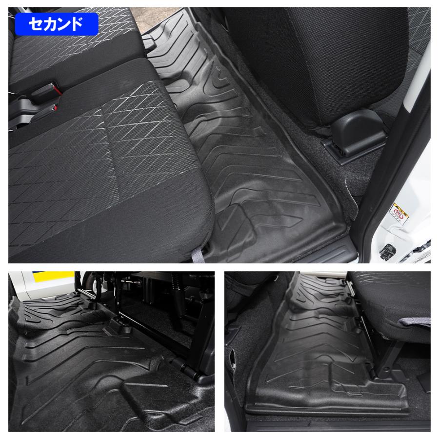 新型 アトレー デッキバン 700系 4D フロアマット 2列目用 セカンドマット 防水 ラバー 立体 3D カスタム パーツ 内装 |  | 04