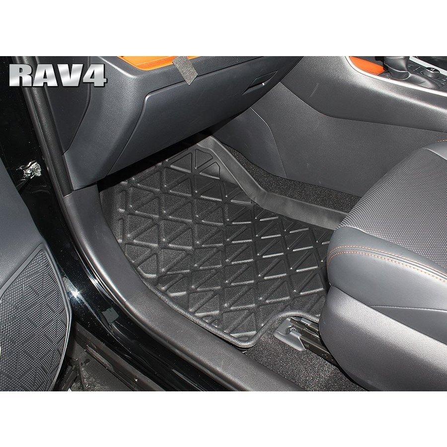 RAV4 50系 カスタム パーツ 3D フロアマット セット 3P 防水 ラバー