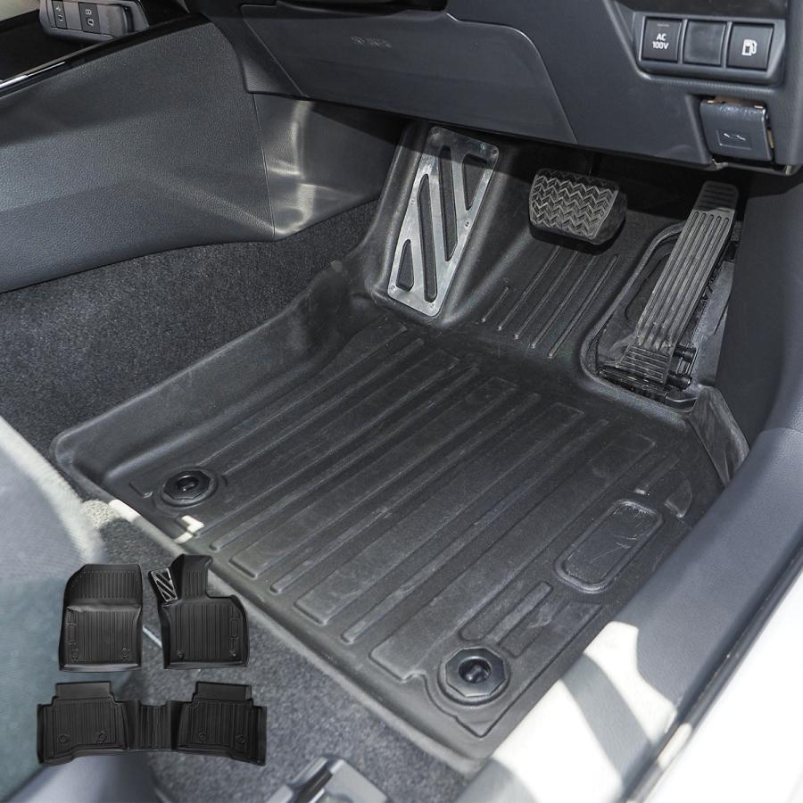 新型 プリウス PHEV 60系 3D フロアマット 1列目 2列目 セット アルミ