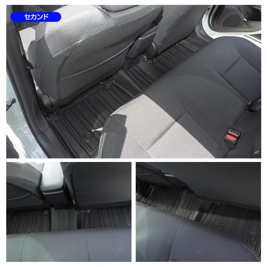 新型 プリウス PHEV 60系 3D フロアマット 1列目 2列目 セット アルミ