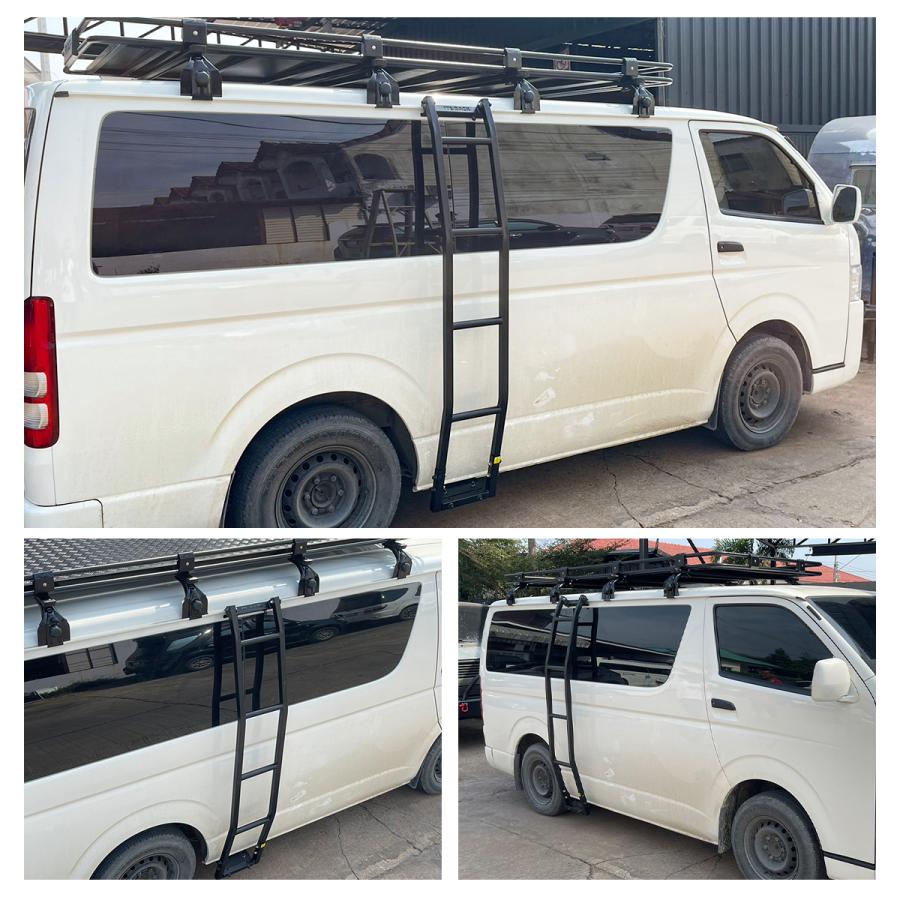 ハイエース用　ワイド型ラダーステー　ハシゴ　ステップ 楽天市場】ハイエース ワイド リアラダーの通販
