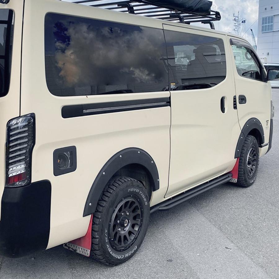 NV350 キャラバン サイドステップ ランニングボード ダブルパイプ バー