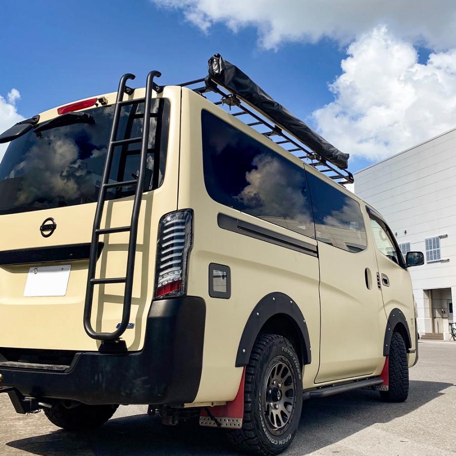 NV350 キャラバン サイドステップ ランニングボード ダブルパイプ バー