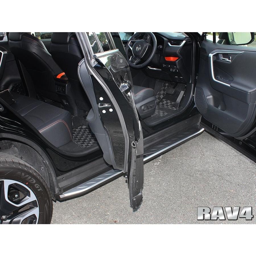 新品トヨタ RAV4 エアロパーツ　サイドスカート(運転席側) RAV4 50系 サイドステップ ランニングボード サイドスカート ステップ