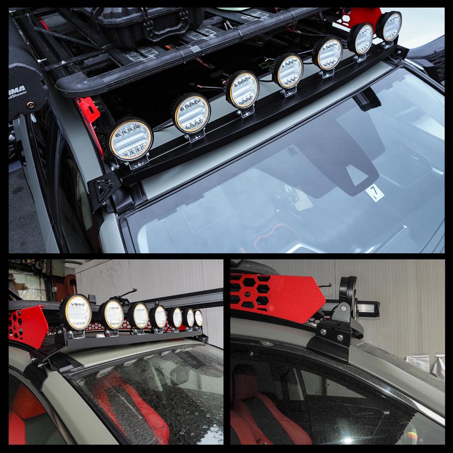 LED ワークライト 作業灯 車 丸型 ホワイト イエロー イカリング 12V 