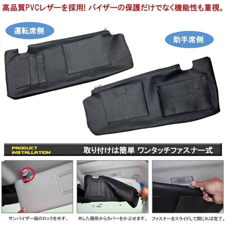ヴェルファイア 30系 アルファード 前期 後期 サンバイザーカバー PVC