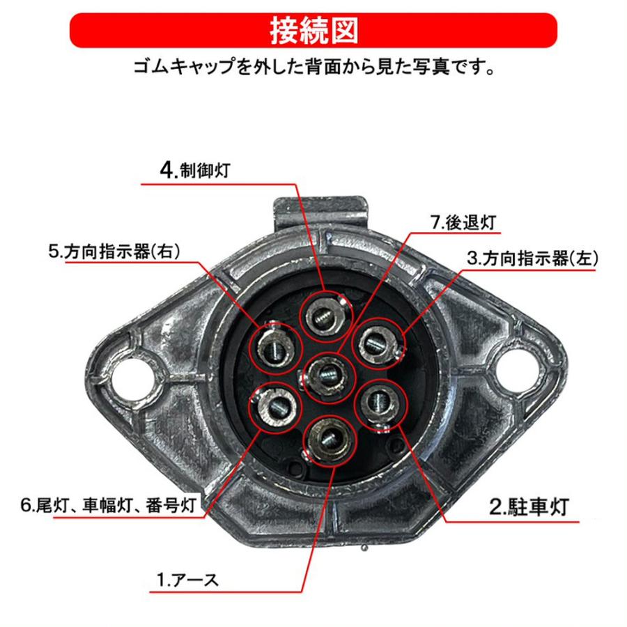 トレーラー 7極 配線 カプラー カプラ ソケット コネクター コネクタ 電源 ヒッチメンバー 牽引 TBHANSCKT7PINNEXUS Japan ネクサスジャパン 通販