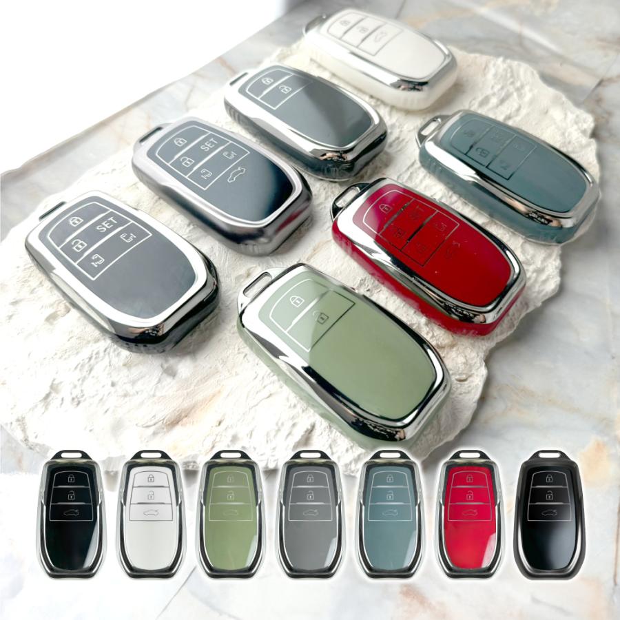 トヨタ スマートキーケース スマートキーカバー TPU素材 車 鍵 メンズ