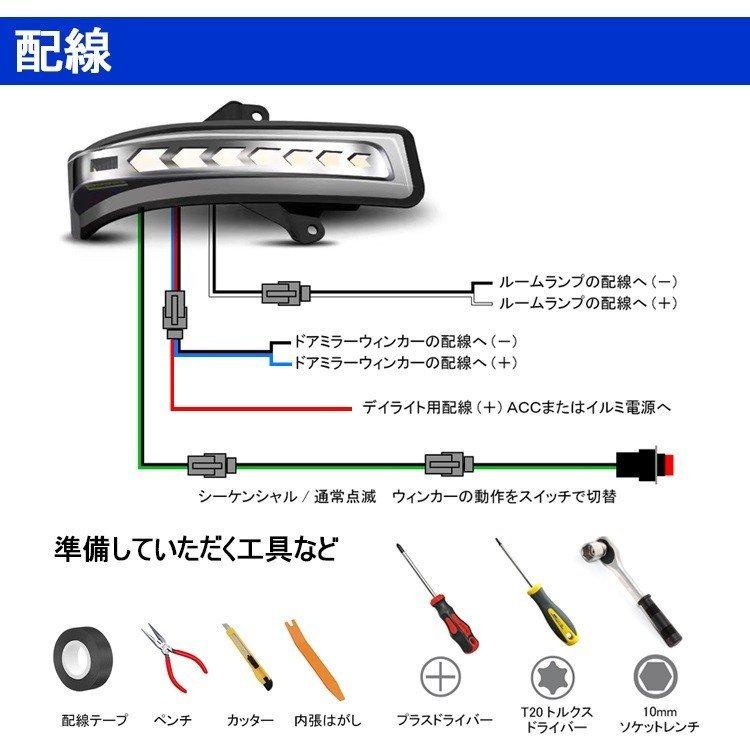 スズキ マツダ シーケンシャル ウインカー ウィンカー ドアミラー