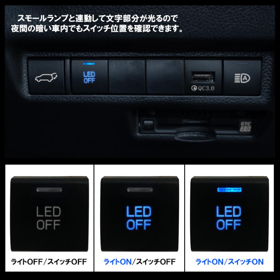 トヨタ LED スイッチ スイッチホール パネル カバー 後付け 電装