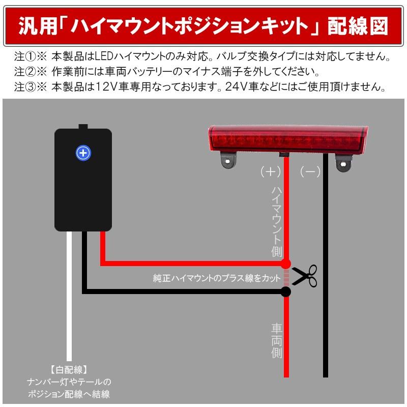 Ledハイマウント ポジション化キット 調光機能付 汎用 ハイマウント ストップランプ テールランプ ブレーキランプ バックランプ Vw 171 1 Nexus Japan ネクサスジャパン 通販 Yahoo ショッピング