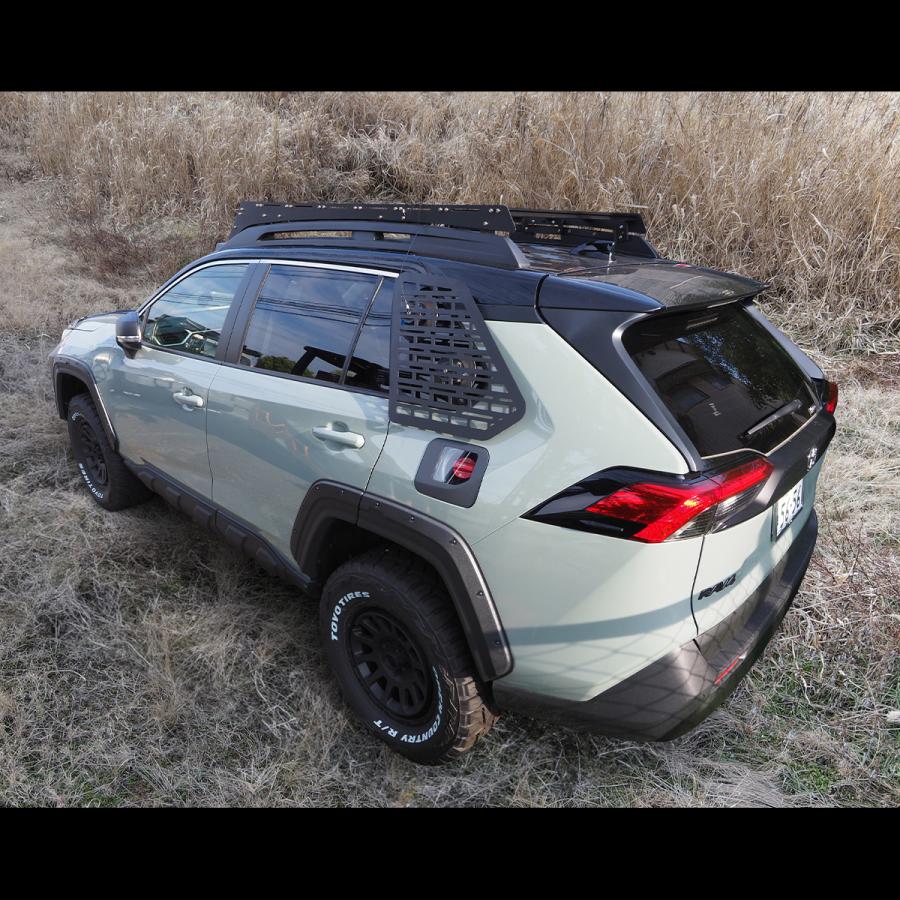 RAV4 50系 リアクォーターウインドウ サイドラックパネル カスタム