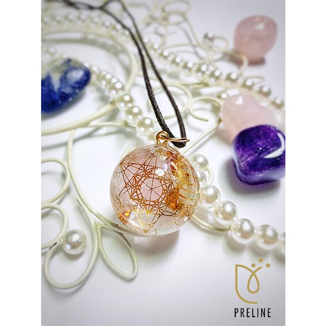 メタトロンキューブのオルゴナイトペンダント 【受注後製作商品です  