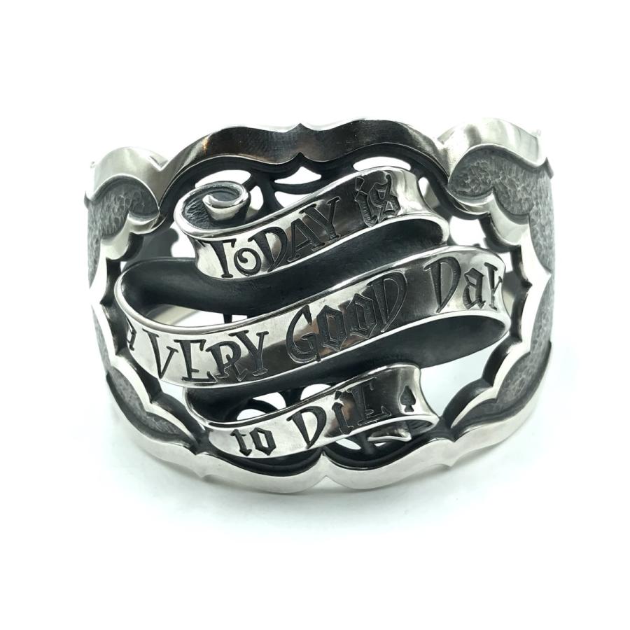 Rat Race（ラットレース） シルバー メッセージオンリボン バングル