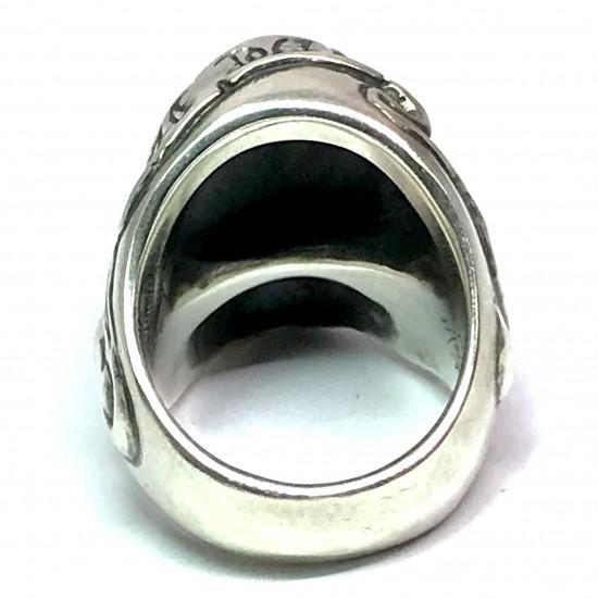 バーゲン ラットレース シルバー RatRace Give No Take No Skull Ring 1 リング メンズ シルバーアクセサリー