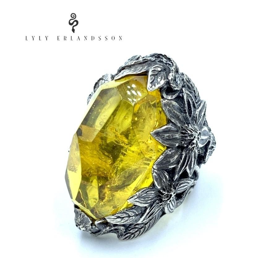 【美品】LYLY ERLANDSSON イエロー　ウィンター　黄色　12号 LYLY ERLANDSSON/リリーエルランドソン リング the WINTER ザ