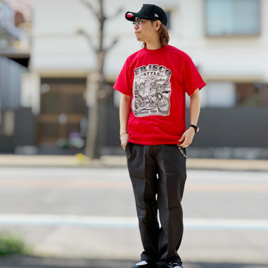 SALE セール 全2色 415CLOTHING Tシャツ FRISCO STYLE SS TEE レッド