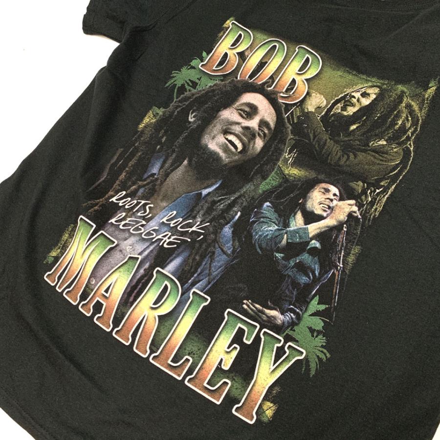 ボブマーリー BOB MARLEY ROOTS,ROCK.REGGAE S/S Tee アーティストTシャツ オフィシャル REGGAE レゲエ ブラック 黒 BLACK｜mr-vibes｜03