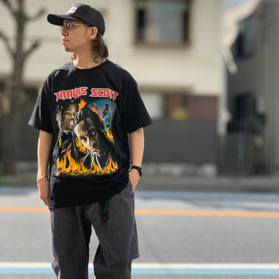 トラヴィススコット TRAVIS SCOTT FLAME S/S Tee ラップTシャツ
