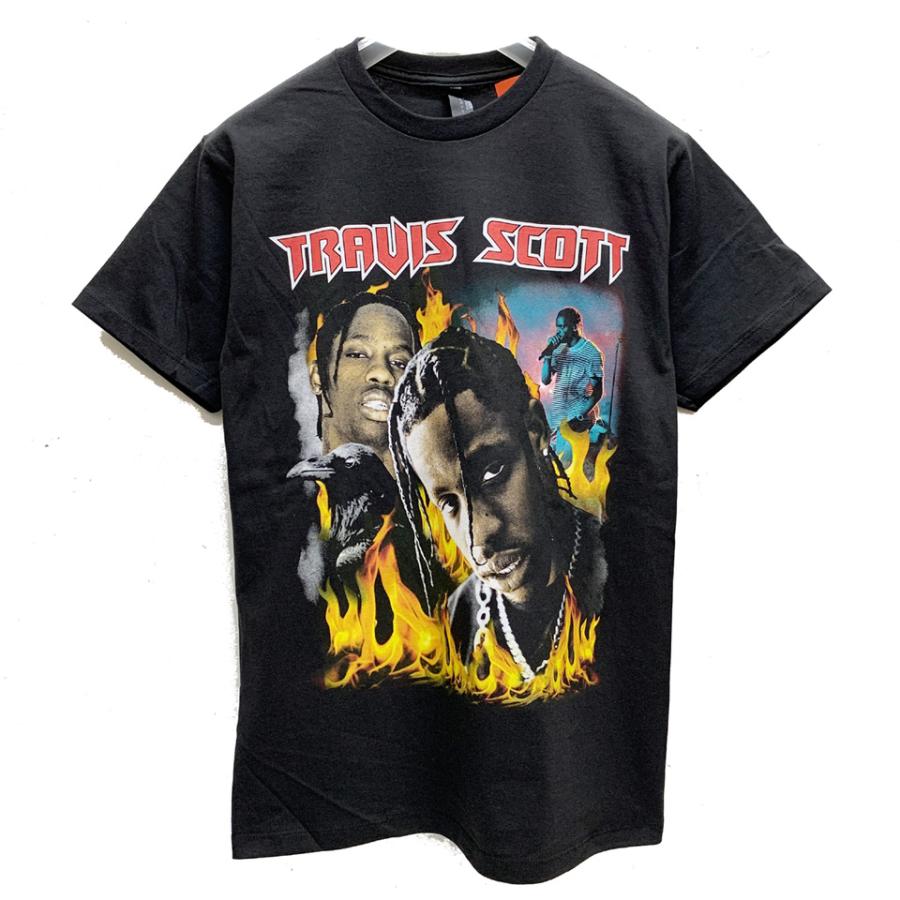 トラヴィススコット TRAVIS SCOTT FLAME S/S Tee ラップTシャツ