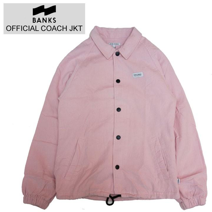 バンクス Banks コーチジャケット Official Coach Jacket ピンク Pink アウター Ajt0036 Banks1835pin Mr Vibes 通販 Yahoo ショッピング