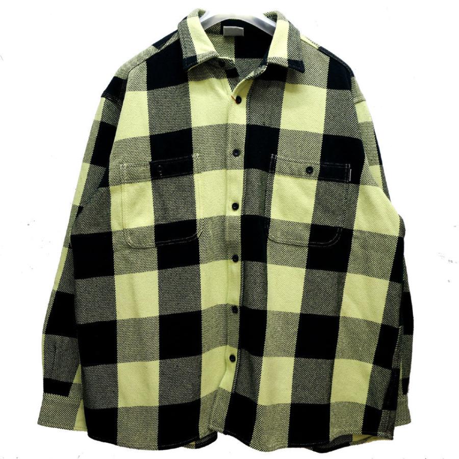 c*o様 80s USA製 ビックマック ネルシャツ ブロックチェック グリーン c*o様 80s USA製 ビックマック ネルシャツ ブロックチェック グリーン