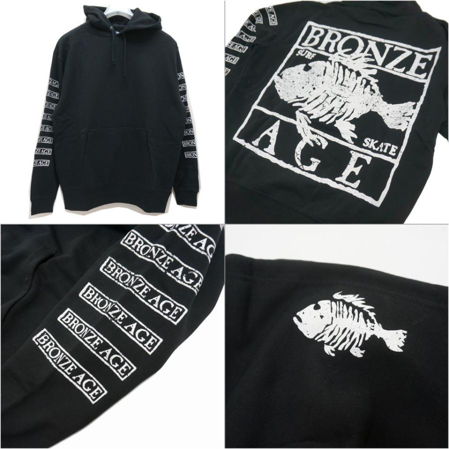 ブロンズエイジ BRONZE AGE パーカー FISH LOGO HOODIE スウェット