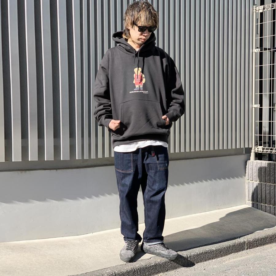 全2色ブッシュクラン BUSH CLAN パーカー FUNK BEAR MJ BEAR HEAVY WEIGHT P/O HOODIE ヘビーウエイト ファンクベア グレー ブラック GREY BLACK 黒 灰色｜mr-vibes｜07