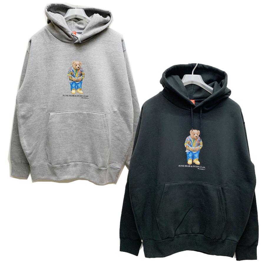 INTER BREED FUNK BEAR パーカー グレー 裏毛 プルオーバー INTERBREED（インターブリード） 全2色ブッシュクラン BUSH CLAN