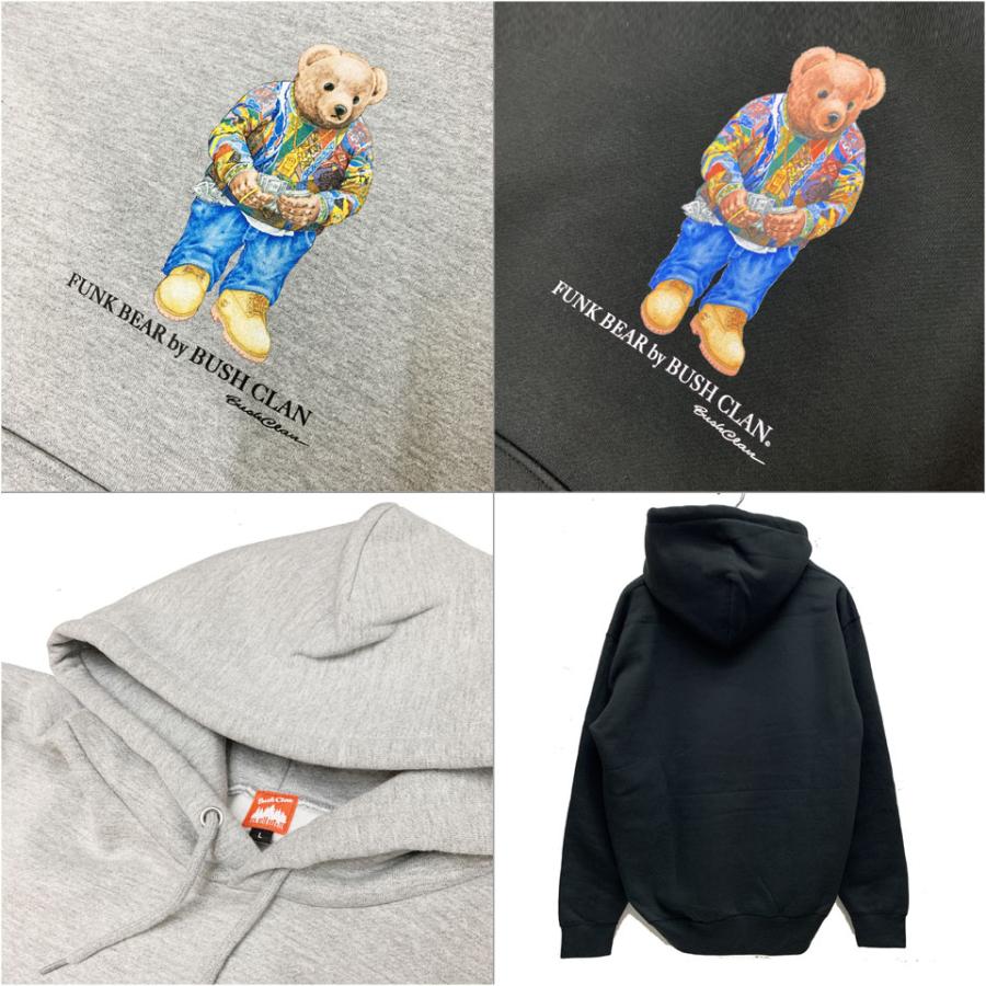 INTER BREED FUNK BEAR パーカー グレー 裏毛 プルオーバー INTERBREED（インターブリード） 全2色ブッシュクラン BUSH CLAN