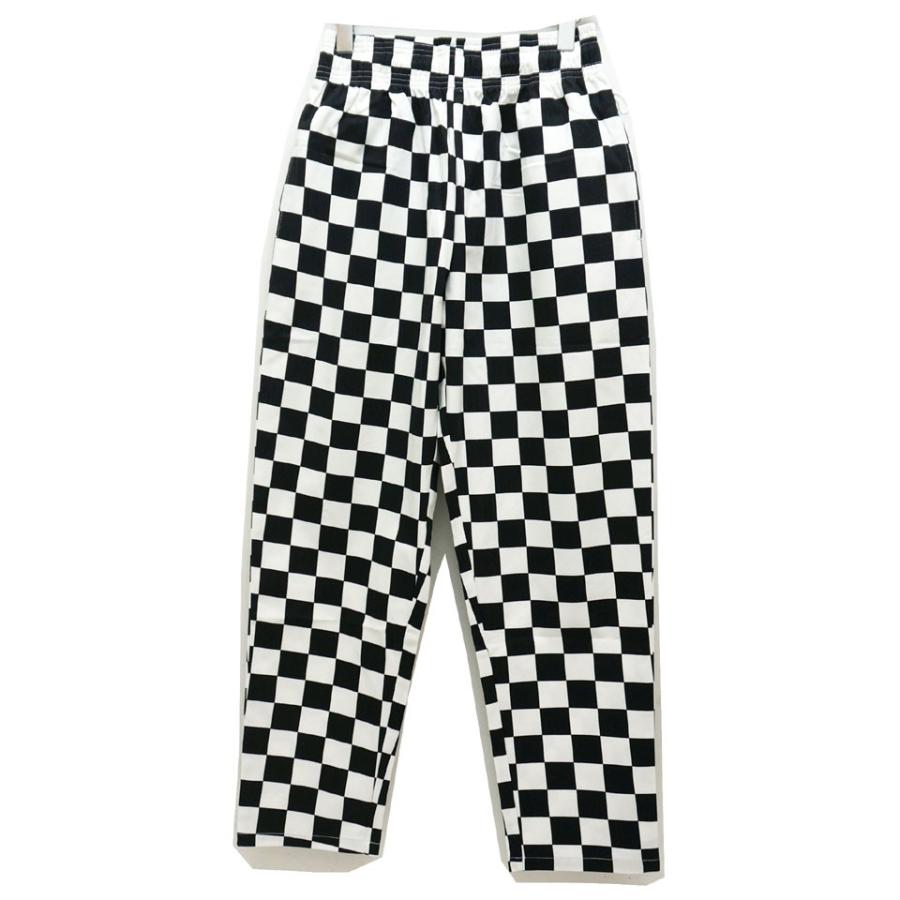 Cookman クックマン 定番 シェフパンツ チェッカー柄 チェック柄 XL COOKMAN（クックマン）チェッカーブラック シェフパンツ Chef