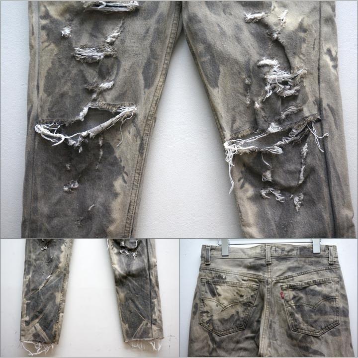 Cote mer(コートメール) リメイデニムパンツ メンズ パンツ デニム Levi's（リーバイス） COTE MER コートメール デニム REMAKE DAMAGE