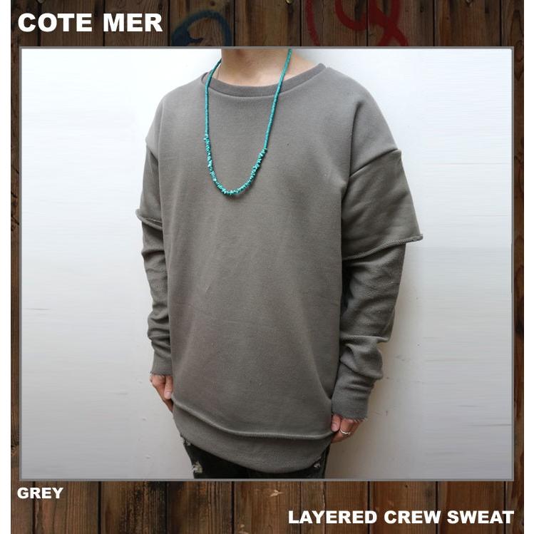 Levi's COTE MER レイヤードスウェット SWEAT グレー FEAR OF Levi's COTE MER レイヤードスウェット SWEAT グレー FEAR OF