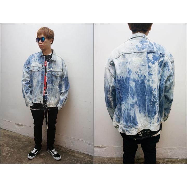 コートメール COTEMER COTE MER デニムジャケット REMAKE DENIM JACKET -DOUBLE BLEACH- #21  ブリーチ Gジャン ビッグシルエット ブルー